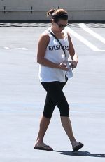 LEA MICHELE Arrives at Capitol Records in Los Angeles