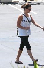 LEA MICHELE Arrives at Capitol Records in Los Angeles