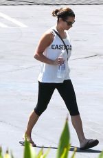 LEA MICHELE Arrives at Capitol Records in Los Angeles