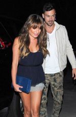 LEA MICHELE Arrives at Justin Timberlake Concert in Los Angeles