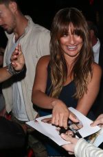 LEA MICHELE Arrives at Justin Timberlake Concert
