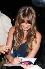 LEA MICHELE Arrives at Justin Timberlake Concert