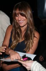 LEA MICHELE Arrives at Justin Timberlake Concert