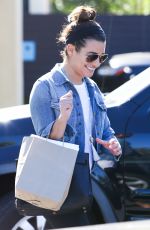 LEA MICHELE Leaves a Salon in Calabasas