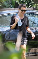 LEA MICHELE Out and About in West Hollywood