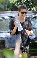 LEA MICHELE Out and About in West Hollywood