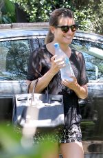 LEA MICHELE Out and About in West Hollywood