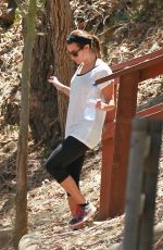 LEA MICHELE Out Hikinig in the Hollywood Hills