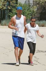 LEA MICHELE Out Hikinig in the Hollywood Hills