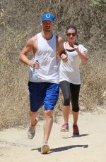 LEA MICHELE Out Hikinig in the Hollywood Hills