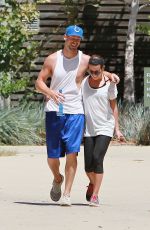 LEA MICHELE Out Hikinig in the Hollywood Hills