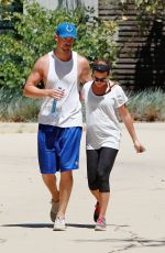 LEA MICHELE Out Hikinig in the Hollywood Hills