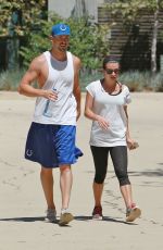 LEA MICHELE Out Hikinig in the Hollywood Hills