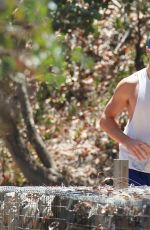 LEA MICHELE Out Hikinig in the Hollywood Hills