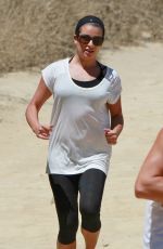 LEA MICHELE Out Hikinig in the Hollywood Hills