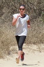 LEA MICHELE Out Hikinig in the Hollywood Hills