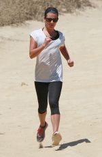 LEA MICHELE Out Hikinig in the Hollywood Hills