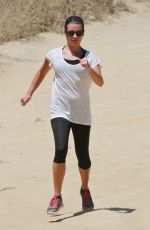 LEA MICHELE Out Hikinig in the Hollywood Hills