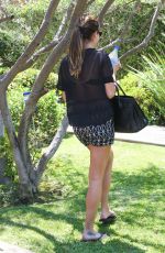 LEA MICHELE Visits a Friend in West Hollywood