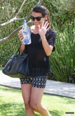 LEA MICHELE Visits a Friend in West Hollywood