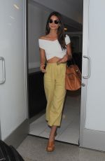 LILY ALDRIDGE Arrives at LAX Airport