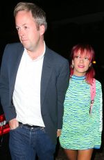 LILY ALLEN at Chiltern Firehouse in London