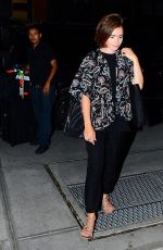 LILY COLLINS Leaves Her Hotel in New York