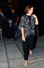 LILY COLLINS Leaves Her Hotel in New York