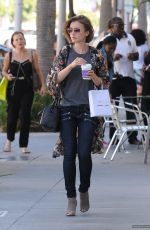 LILY COLLINS Out and About in Los Angeles 1408