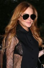 LINDSAY LOHAN Arrives at the Bowery Hotel in BNw York