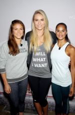 LINDSEY VONN at Under Armour I Will I Want Campaign Launch