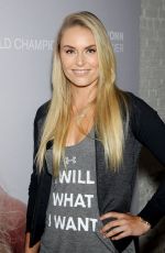 LINDSEY VONN at Under Armour I Will I Want Campaign Launch