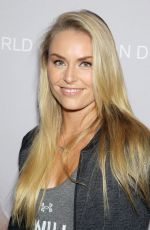 LINDSEY VONN at Under Armour I Will I Want Campaign Launch