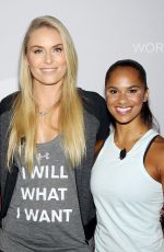 LINDSEY VONN at Under Armour I Will I Want Campaign Launch
