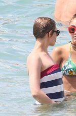 LOURDES LEON in Bikini at a Beach in Cannes