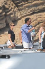 LOURDES LEON in Skirt Arrives at a Boat in Ibiza