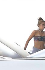 LOURDES LEON in Skirt Arrives at a Boat in Ibiza