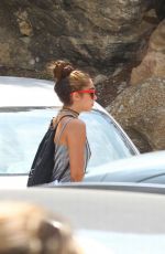 LOURDES LEON in Skirt Arrives at a Boat in Ibiza