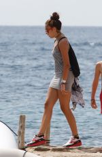 LOURDES LEON in Skirt Arrives at a Boat in Ibiza