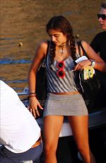 LOURDES LEON in Skirt Arrives at a Boat in Ibiza