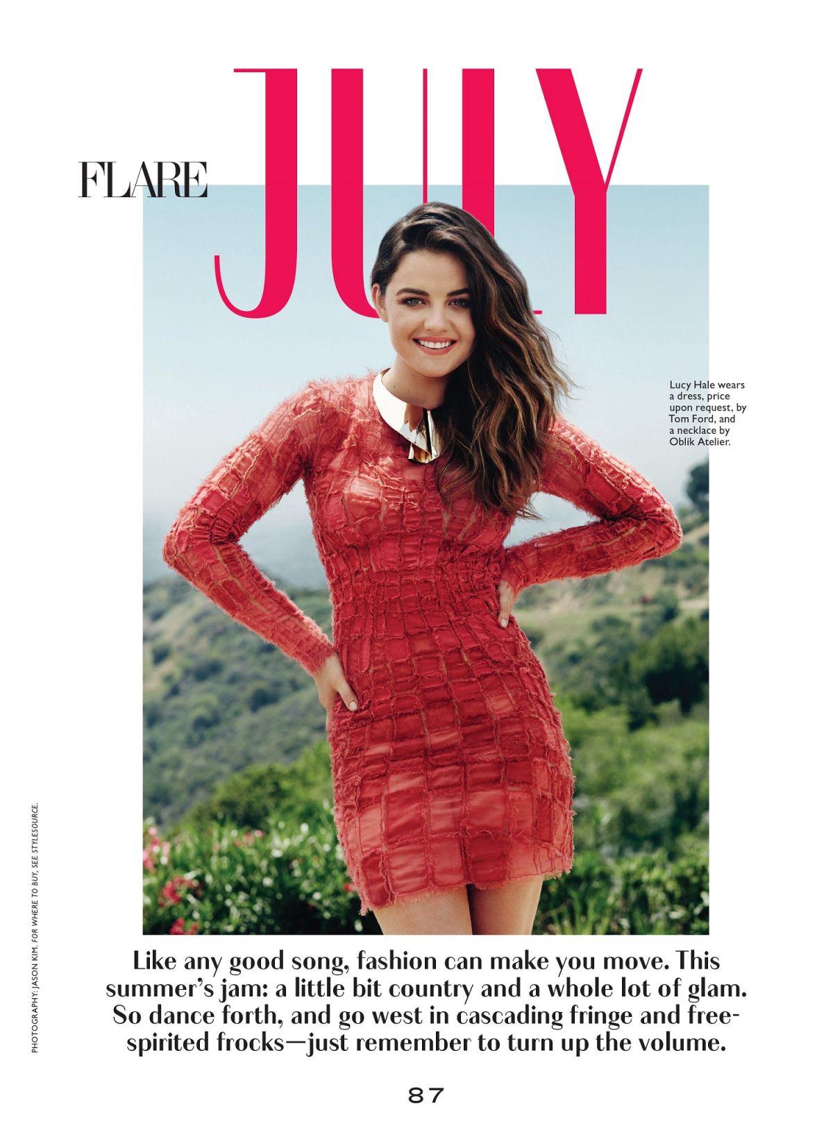 LUCY HALE in Flare Magazine, Canada July 2014 Issue – HawtCelebs
