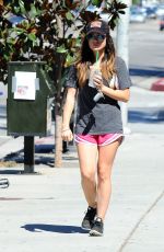 LUCY HALE in Shorts Out and About in Los Angeles