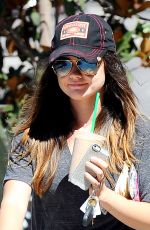 LUCY HALE in Shorts Out and About in Los Angeles