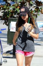 LUCY HALE in Shorts Out and About in Los Angeles