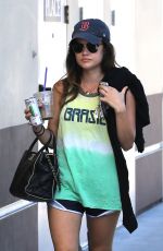 LUCY HALE Leaves a Gym in Los Angeles