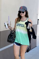 LUCY HALE Leaves a Gym in Los Angeles