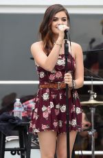 LUCY HALE Performs at The Hollister House