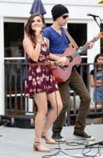 LUCY HALE Performs at The Hollister House