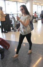 LUCY LIU Arrives at LAX Airport in Los Angeles