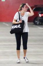 MANDY MOORE and MINKA KELLY Leaves Soulcycle in West Hollywood